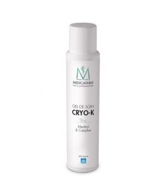 Gel de soin Cryo K - Menthol & Camphre - Effet glacial - Medicafarm - Flacon de 250 ml