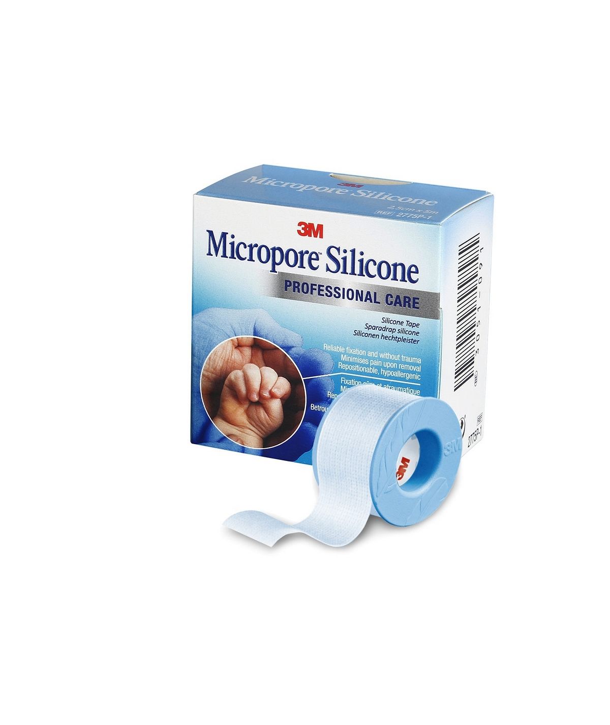 Micropore silicone 3M - Sparadrap pour pansement - 2,5 cm x 5 m unitaire