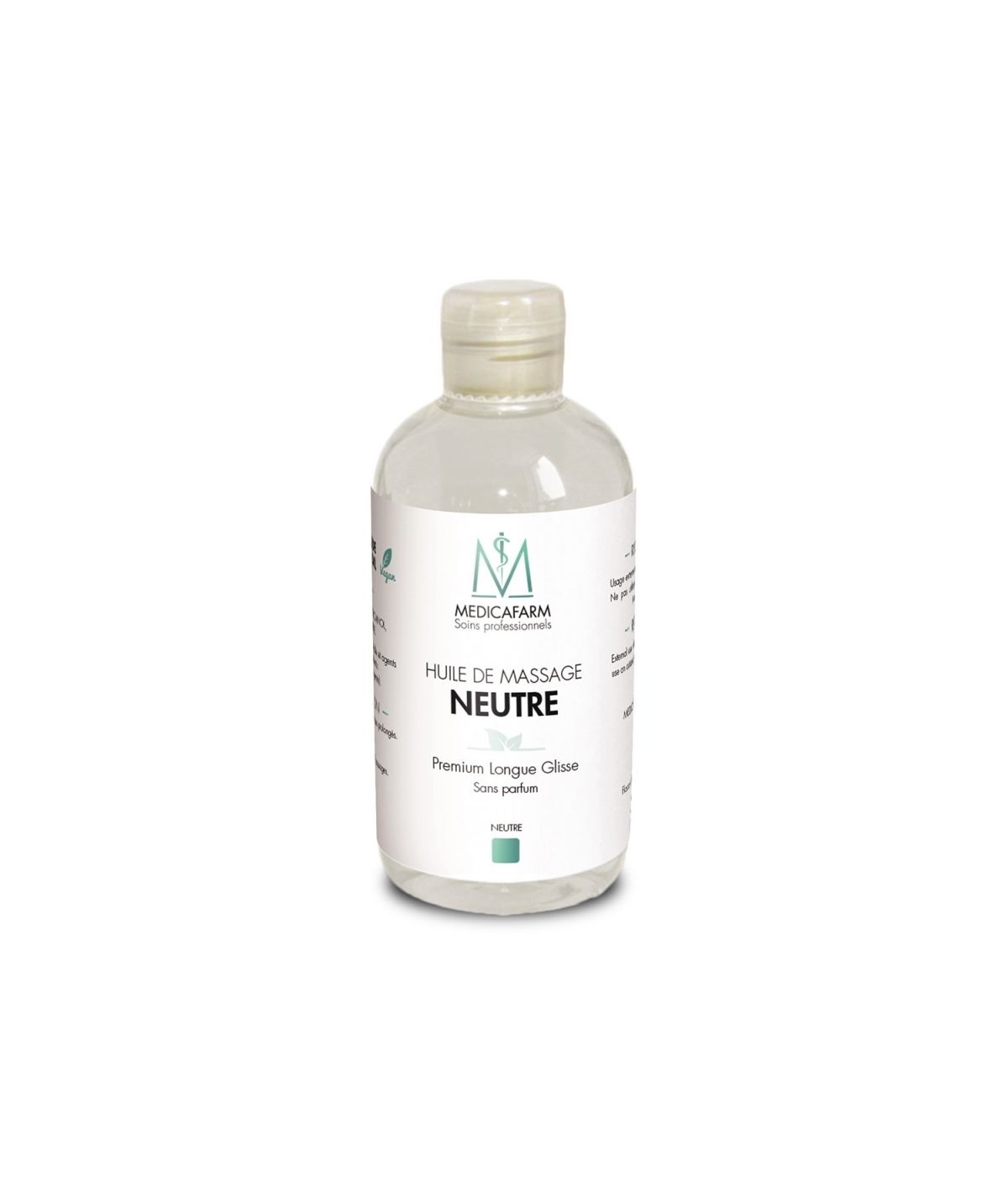 Huile de massage Neutre Végétale Bio - Medicafarm - Flacon de 250 ml